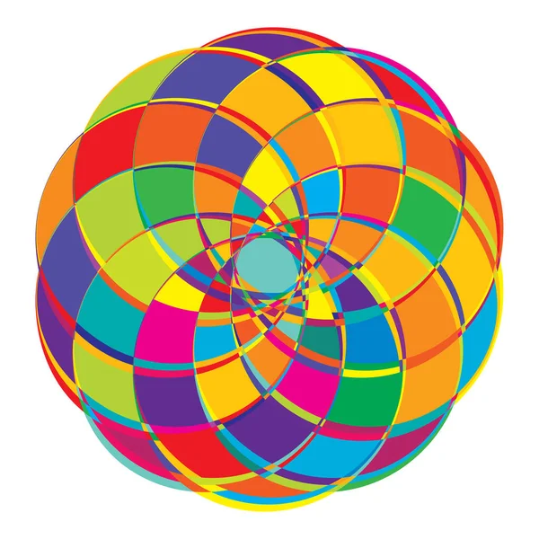 Elemento Geométrico Abstrato Forma Circular — Vetor de Stock