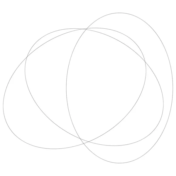 Random Overlapping Ovals Ellipses Abstract Geometric Element — Image vectorielle