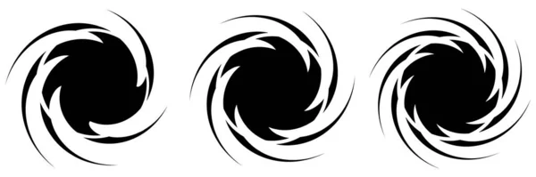 Спираль Спираль Спираль Иллюстрация Векторного Набора Объемных Форм Векторная Иллюстрация — стоковый вектор