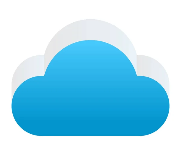 Cloud Symbol Icon Shape Cloud Computing Technology Weather Themes — Vector de stock