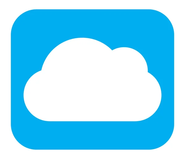 Cloud Symbol Icon Shape Cloud Computing Technology Weather Themes — 스톡 벡터