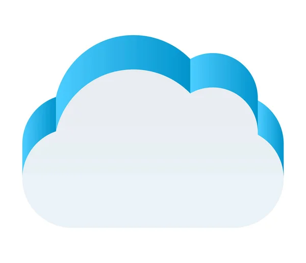 Символ Мбаппе Форма Значка Облачных Вычислений Технологий Погодных — стоковый вектор