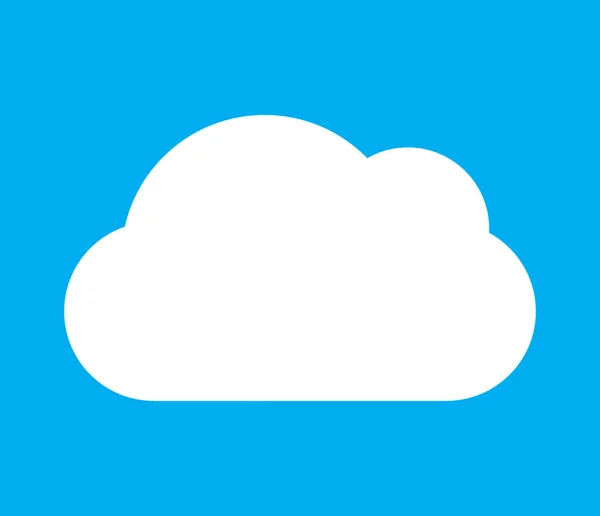 Cloud Symbol Icon Shape Cloud Computing Technology Weather Themes — 스톡 벡터