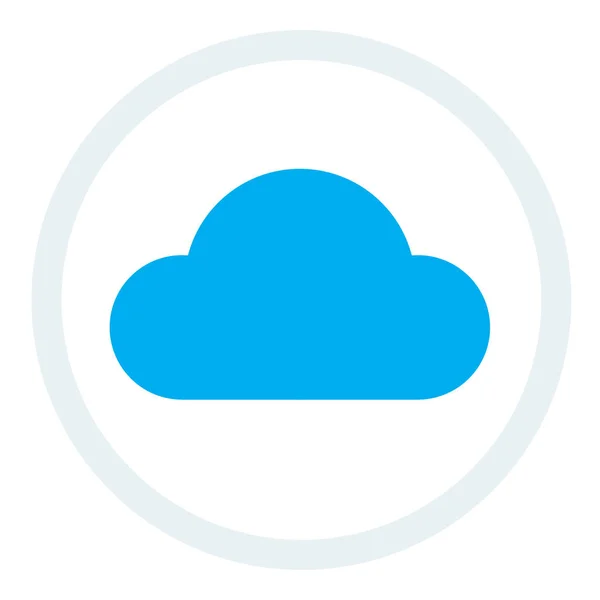 Cloud Symbol Symbolform Für Cloud Computing Technologie Und Wetterthemen — Stockvektor