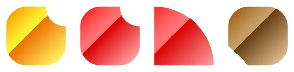 Pulsante Modello Forma Rettangolare Banner Con Colore Sfumato Illustrazione Vettoriale — Vettoriale Stock