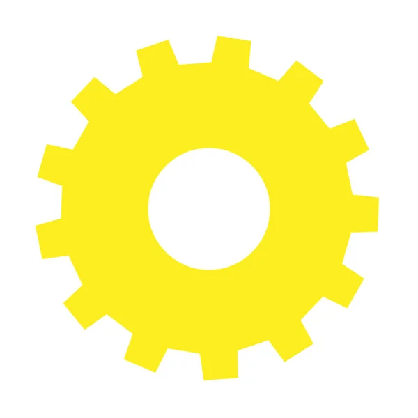 Gearwheel Cogwheel Gear Icon Simbol Untuk Perbaikan Teknologi Teknik Pemeliharaan - Stok Vektor
