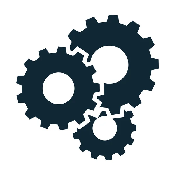 Zahnrad Zahnrad Getriebesymbol Symbol Für Reparatur Technologie Engineering Wartung Und — Stockvektor