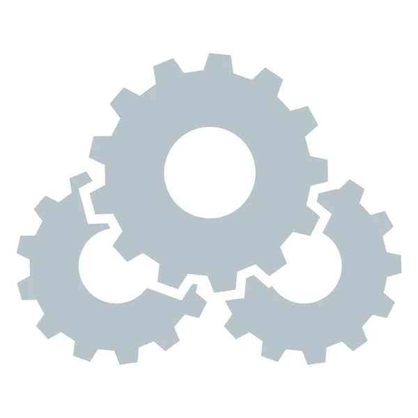 歯車アイコン エンジニアリング メンテナンスおよび関連概念のシンボル — ストックベクタ