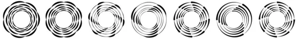 Abstract Circle Ring Geometric Shape Element Vector Illustration Stock Vector — Vector de stock