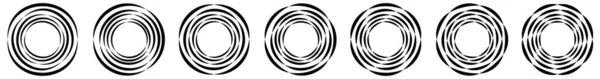 Abstrakt Cirkel Ring Geometrisk Form Element Vektor Illustration Stock Vektor — Stock vektor