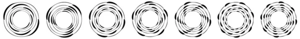 Abstrakter Kreis Ringförmige Geometrische Vektordarstellung Bestandsvektorillustration Clip Art Grafiken — Stockvektor