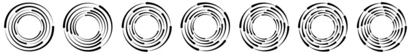 Abstrakt Cirkel Ring Geometrisk Form Element Vektor Illustration Stock Vektor — Stock vektor