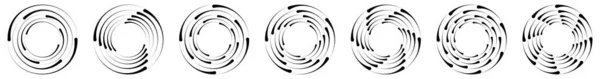 Abstract Circle Ring Geometric Shape Element Vector Illustration Stock Vector — ストックベクタ