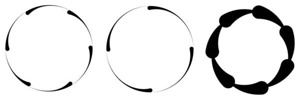 Abstract Circle Ring Geometric Shape Element Vector Illustration Stock Vector — Vector de stock