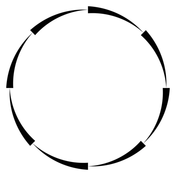 Абстрактная Окружность Векторная Иллюстрация Элемента Геометрической Формы Кольца — стоковый вектор