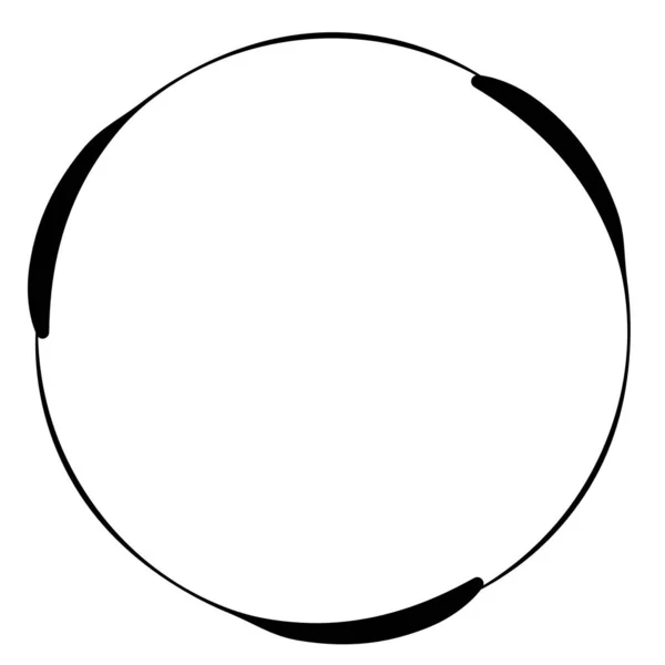 Cercle Abstrait Anneau Géométrique Forme Élément Vectoriel Illustration — Image vectorielle