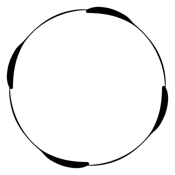 Abstraktní Kruh Vektorová Ilustrace Prstencového Geometrického Tvaru — Stockový vektor