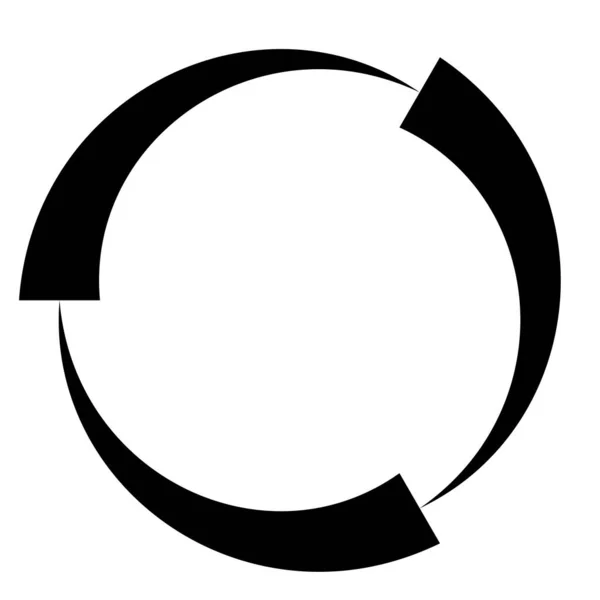 Abstrakter Kreis Ring Geometrisches Formelement Vektorillustration — Stockvektor
