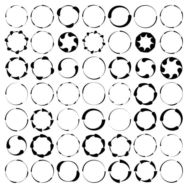 Abstrakter Kreis Ring Geometrisches Formelement Vektorillustration — Stockvektor