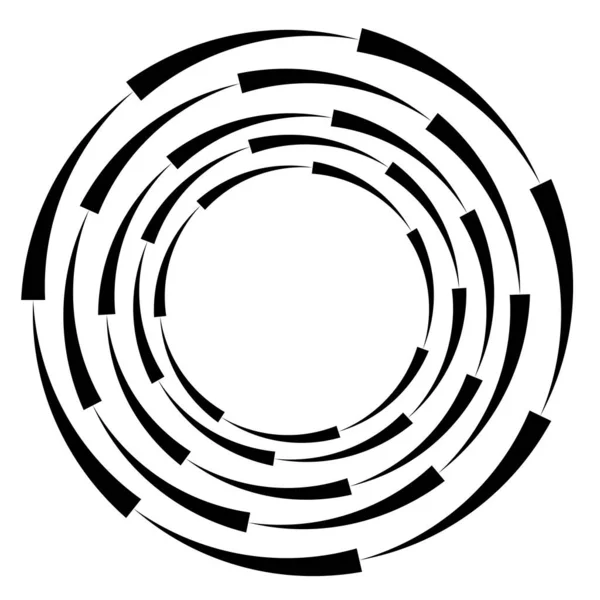 Αφηρημένος Κύκλος Δακτύλιος Γεωμετρικό Σχήμα Στοιχείο Διανυσματική Απεικόνιση — Διανυσματικό Αρχείο