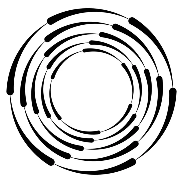 Cercle Abstrait Anneau Géométrique Forme Élément Vectoriel Illustration — Image vectorielle