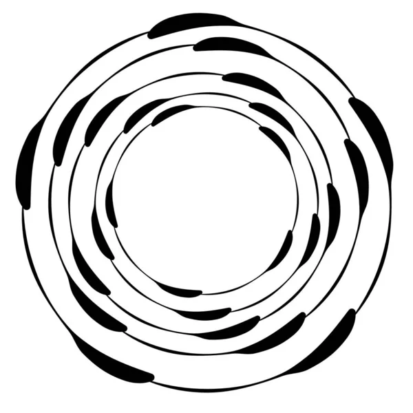 Abstrakt Cirkel Ring Geometrisk Form Element Vektor Illustration — Stock vektor