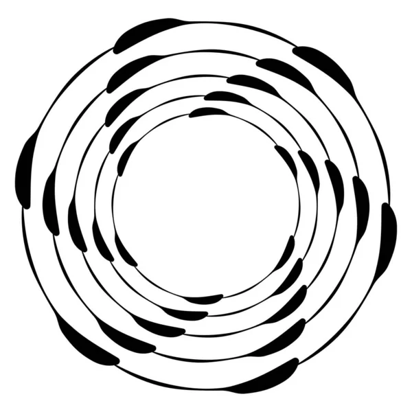 Abstrakter Kreis Ring Geometrisches Formelement Vektorillustration — Stockvektor