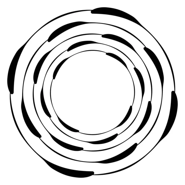 抽象円 環幾何学的形状要素ベクトル図 — ストックベクタ