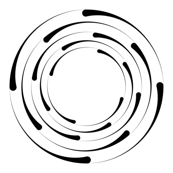 Abstract Circle Ring Geometric Shape Element Vector Illustration — ストックベクタ