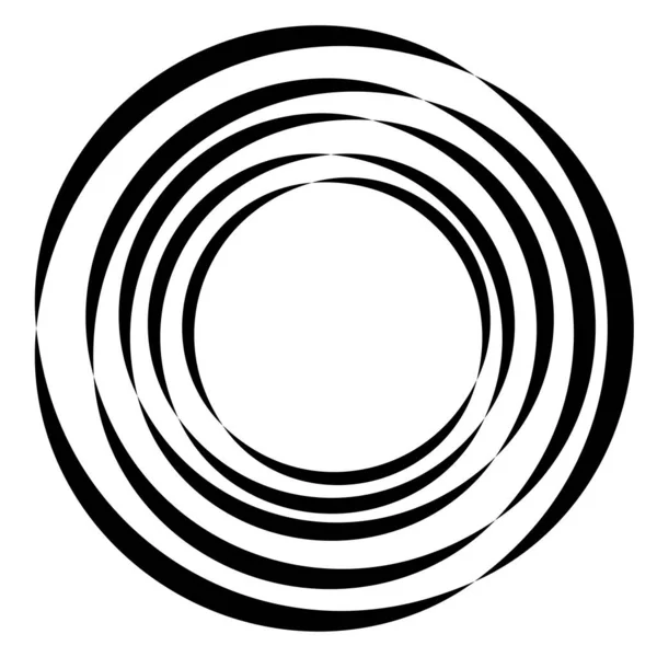 Abstract Circle Ring Geometric Shape Element Vector Illustration — Vector de stock