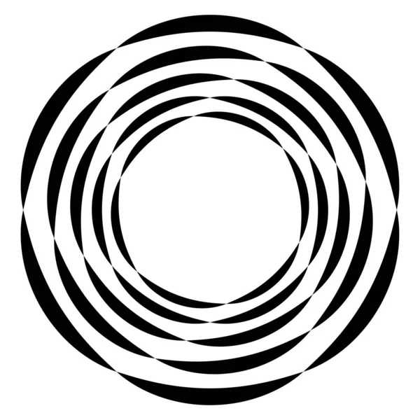 Abstract Circle Ring Geometric Shape Element Vector Illustration — Vector de stock