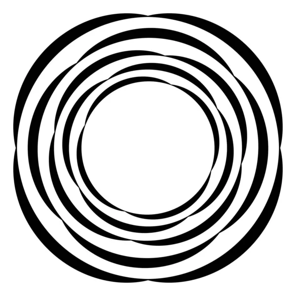 Abstract Circle Ring Geometric Shape Element Vector Illustration — Stock vektor