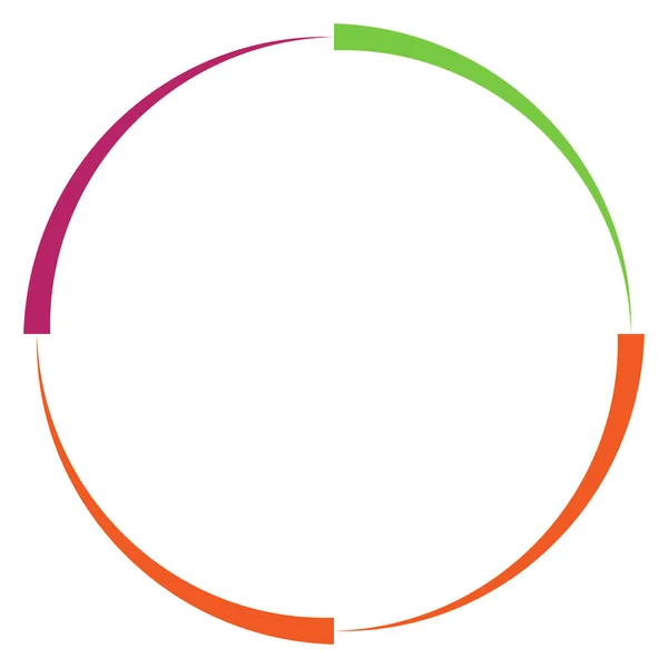 Círculo Abstrato Forma Geométrica Anel Elemento Ilustração Vetorial — Vetor de Stock