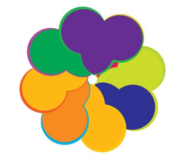 Soyut geometrik motif, mandala simgesi ögesi