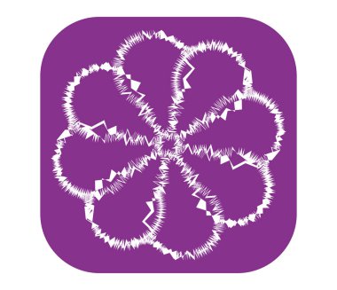 Soyut geometrik motif, mandala simgesi ögesi