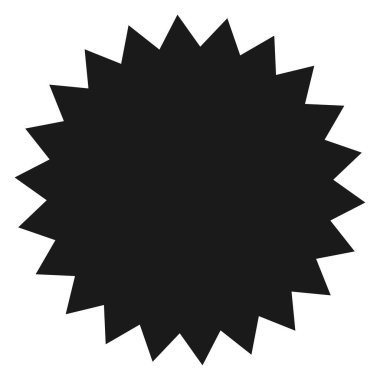 Fiyat etiketi, etiket. Yıldız patlaması, güneş patlaması, boş şekil. Fiyat flaşı