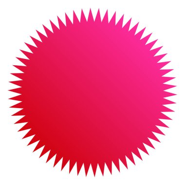 Fiyat etiketi, etiket. Yıldız patlaması, güneş patlaması, boş şekil. Fiyat flaşı