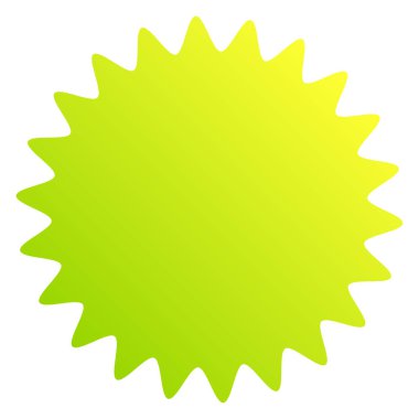 Fiyat etiketi, etiket. Yıldız patlaması, güneş patlaması, boş şekil. Fiyat flaşı