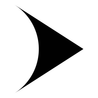 Üçgen çal. Etkinleştir, çalıştır, multimedya simgesini başlat. Stock vektör illüstrasyonu, klip- art grafikleri