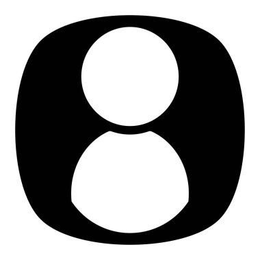 Karakter, insan, profil resmi sembolü. Avatar simgesi