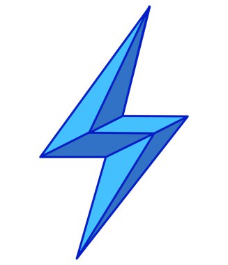 Gök gürültüsü, şimşek, ışıltı şeklinde. Gök gürültüsü, boşaltma simgesi