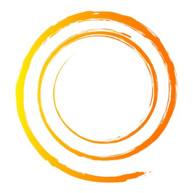 Çirkin, desenli spiral tasarım elementi