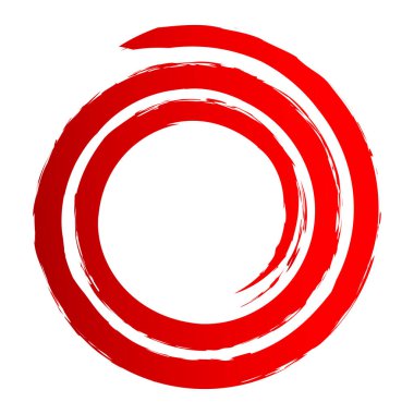 Çirkin, desenli spiral tasarım elementi