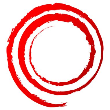 Çirkin, desenli spiral tasarım elementi