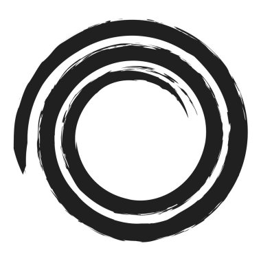 Çirkin, desenli spiral tasarım elementi