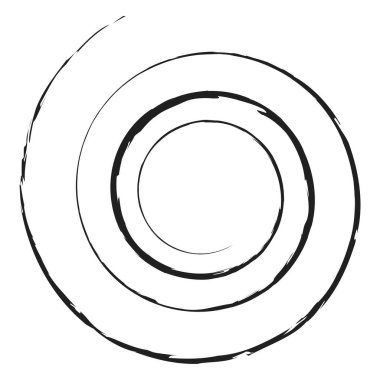 Çirkin, desenli spiral tasarım elementi