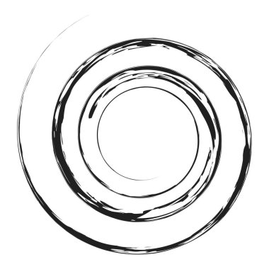 Çirkin, desenli spiral tasarım elementi