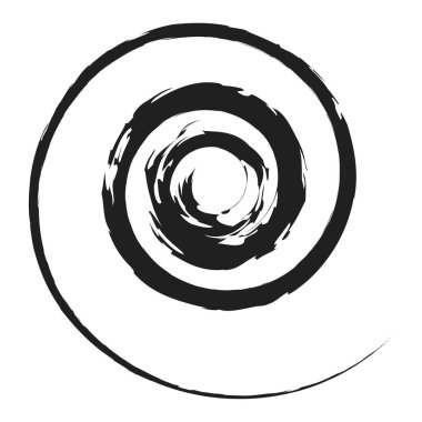 Çirkin, desenli spiral tasarım elementi