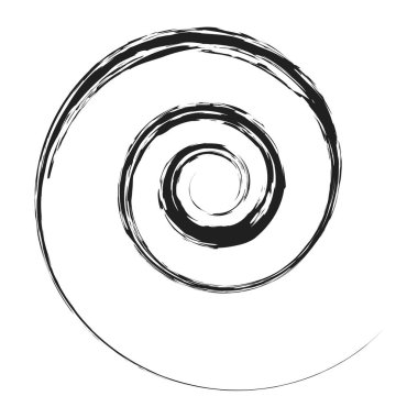 Çirkin, desenli spiral tasarım elementi