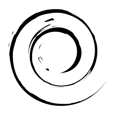 Çirkin, desenli spiral tasarım elementi